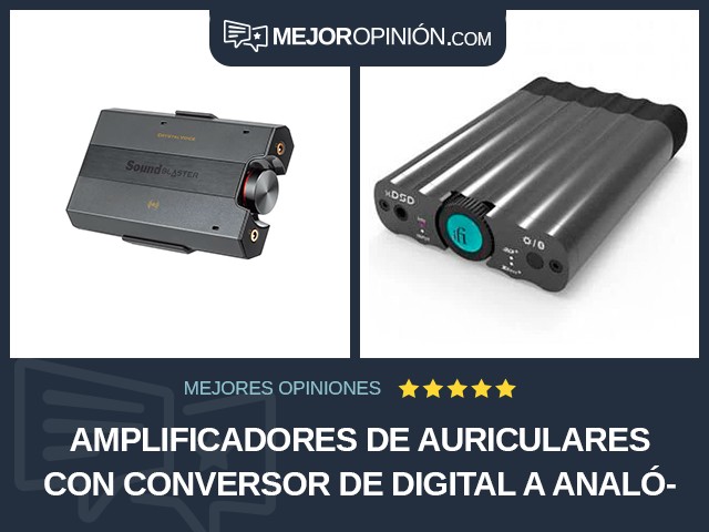 Amplificadores de auriculares Con conversor de digital a analógico Potencia