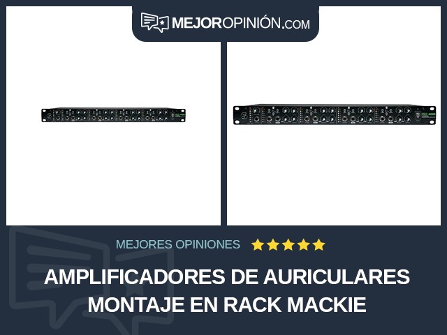 Amplificadores de auriculares Montaje en rack Mackie