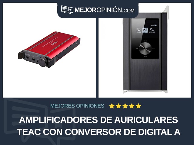 Amplificadores de auriculares TEAC Con conversor de digital a analógico