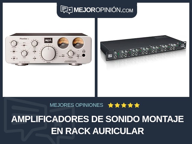 Amplificadores de sonido Montaje en rack Auricular