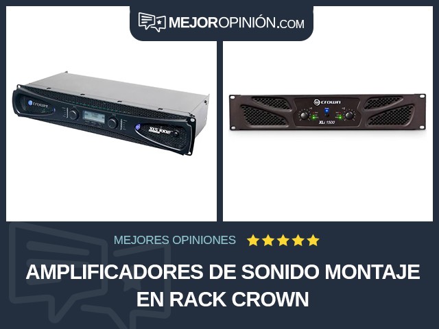 Amplificadores de sonido Montaje en rack Crown