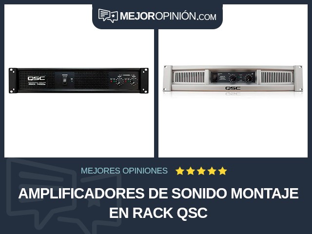 Amplificadores de sonido Montaje en rack QSC