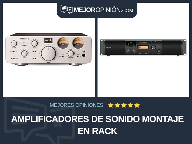 Amplificadores de sonido Montaje en rack