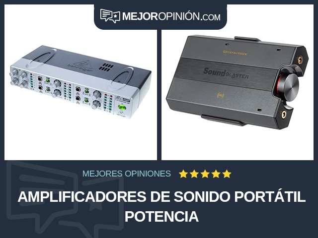 Amplificadores de sonido Portátil Potencia