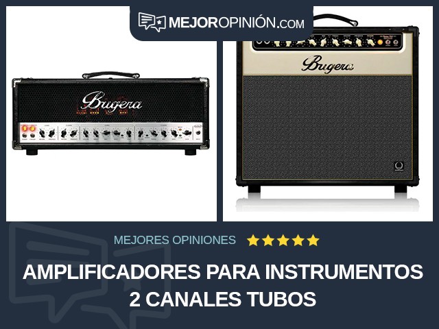 Amplificadores para instrumentos 2 canales Tubos