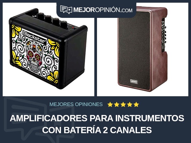 Amplificadores para instrumentos Con batería 2 canales