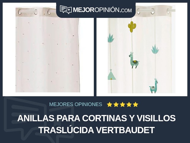 Anillas para cortinas y visillos Traslúcida Vertbaudet