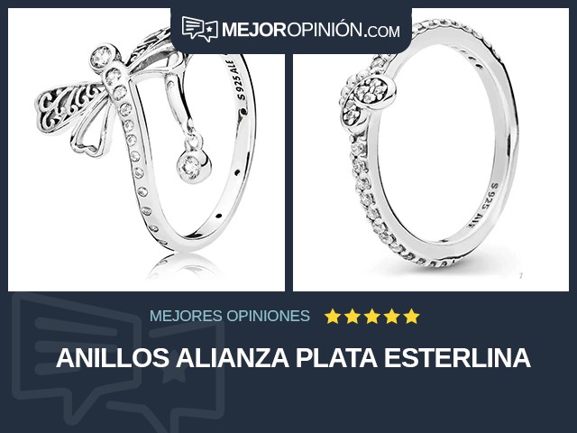 Anillos Alianza Plata esterlina