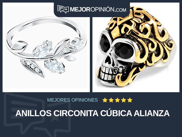 Anillos Circonita cúbica Alianza