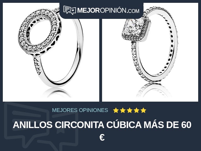 Anillos Circonita cúbica Más de 60 €