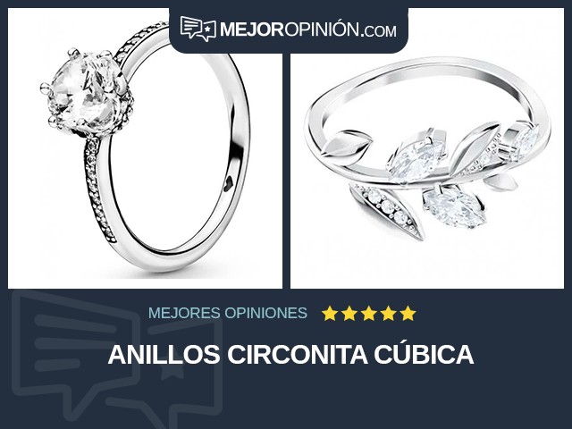 Anillos Circonita cúbica