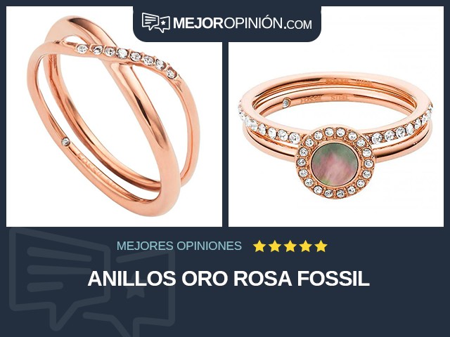 Anillos Oro rosa Fossil