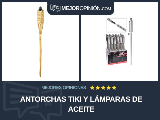 Antorchas tiki y lámparas de aceite