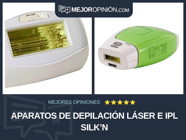 Aparatos de depilación láser e IPL Silk'n