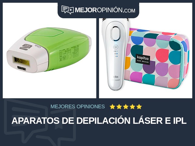 Aparatos de depilación láser e IPL