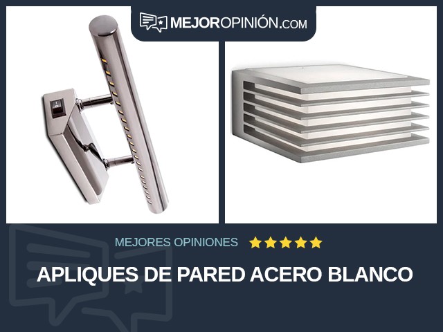 Apliques de pared Acero Blanco