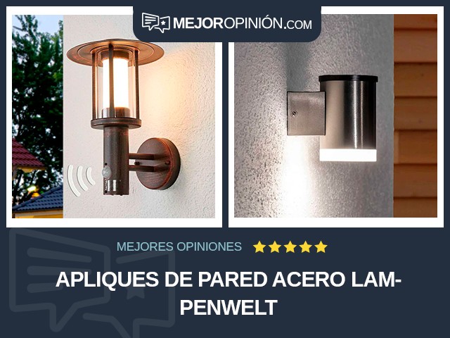 Apliques de pared Acero Lampenwelt