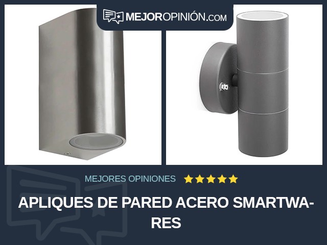 Apliques de pared Acero Smartwares