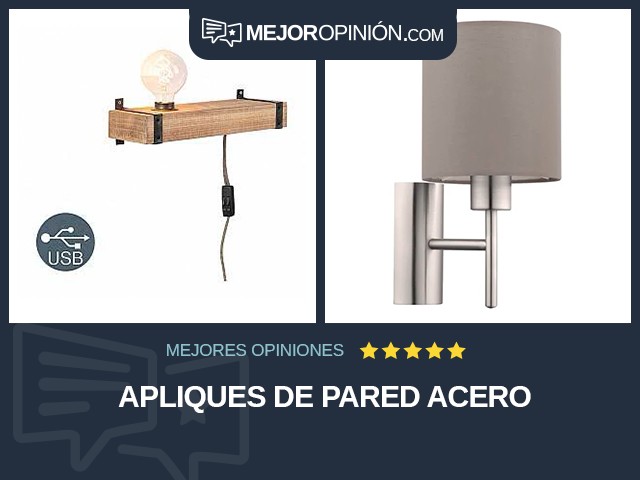 Apliques de pared Acero