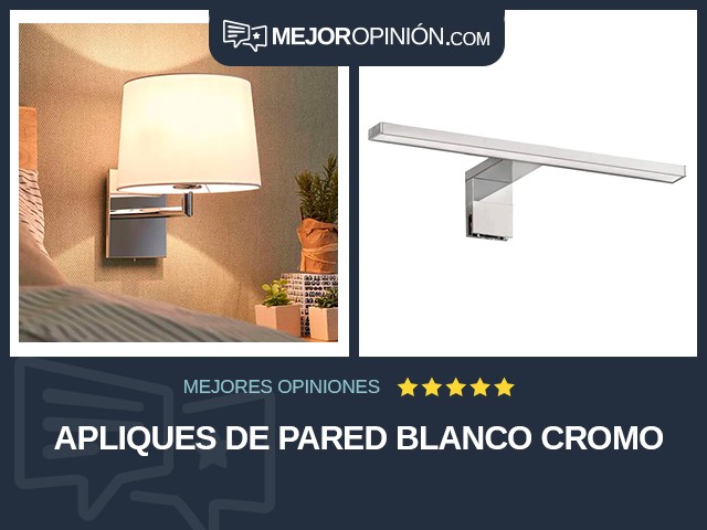 Apliques de pared Blanco Cromo