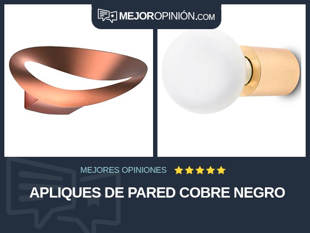 Apliques de pared Cobre Negro