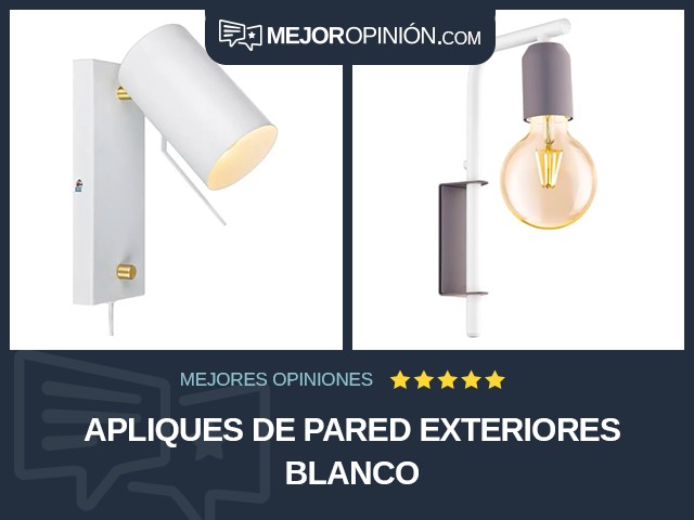 Apliques de pared Exteriores Blanco