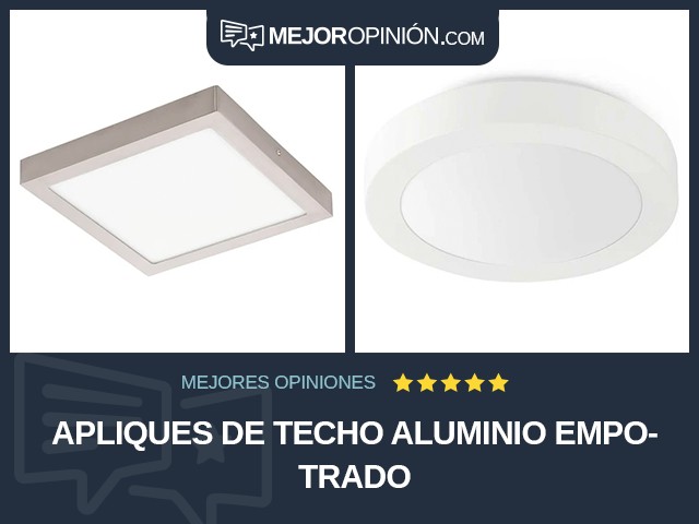 Apliques de techo Aluminio Empotrado