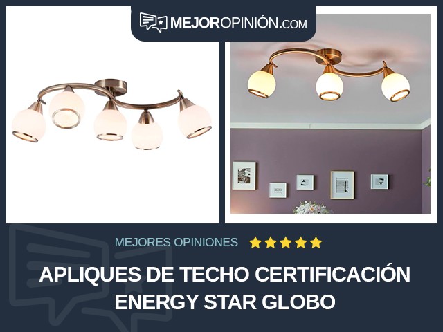 Apliques de techo Certificación Energy Star Globo