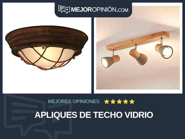 Apliques de techo Vidrio