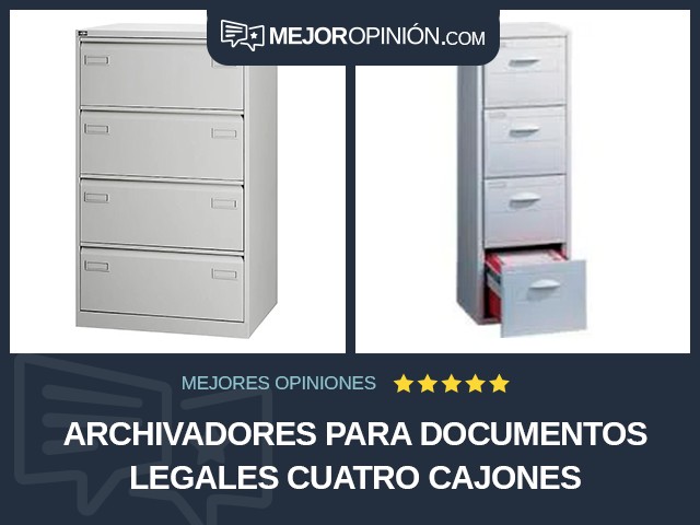 Archivadores Para documentos legales Cuatro cajones