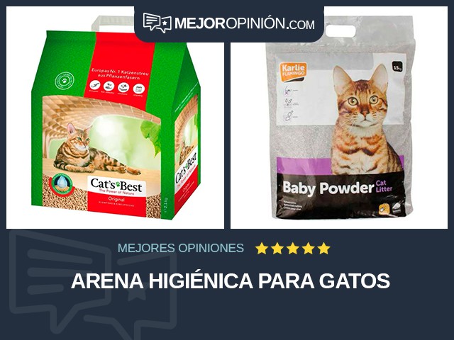 Arena higiénica para gatos