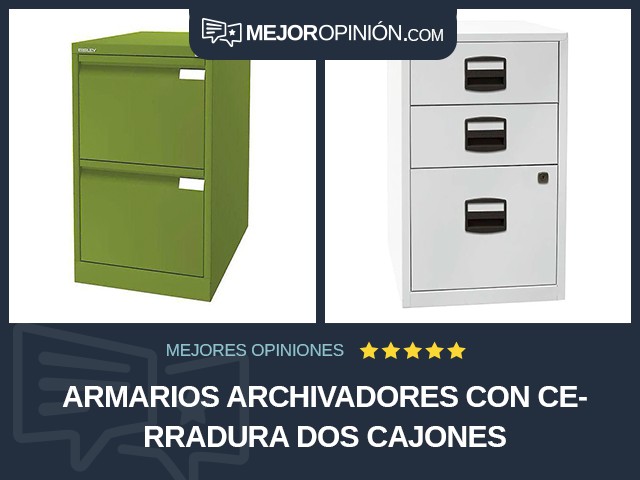 Armarios archivadores Con cerradura Dos cajones