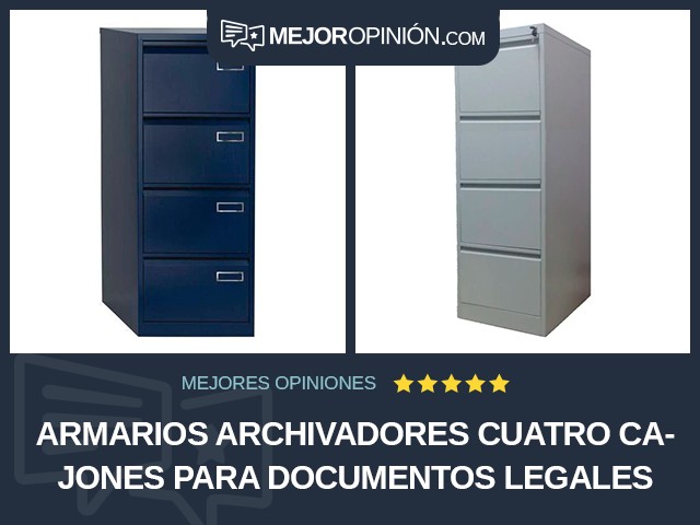 Armarios archivadores Cuatro cajones Para documentos legales