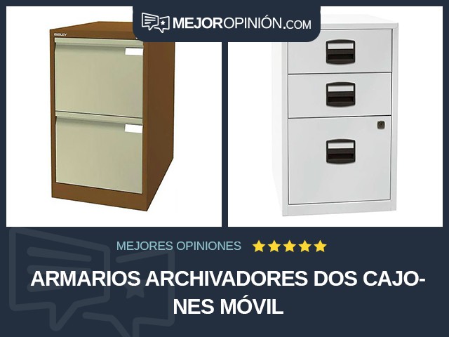 Armarios archivadores Dos cajones Móvil