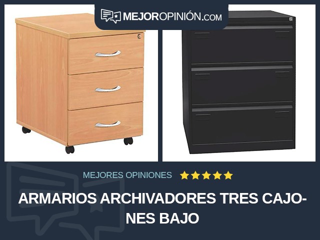 Armarios archivadores Tres cajones Bajo