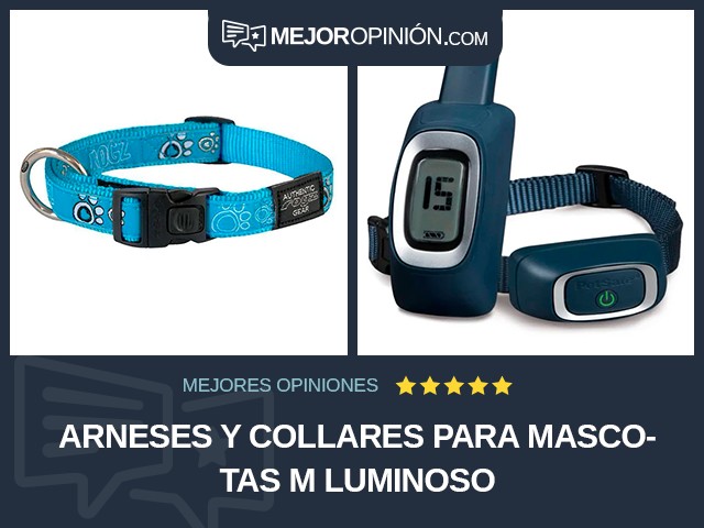 Arneses y collares para mascotas M Luminoso