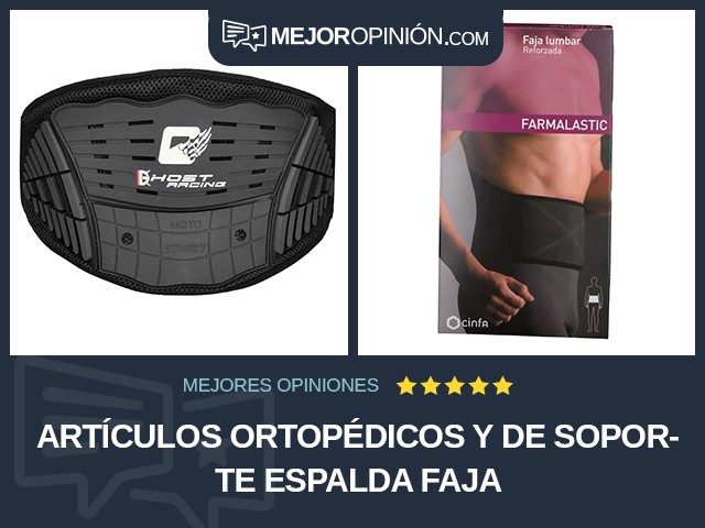 Artículos ortopédicos y de soporte Espalda Faja