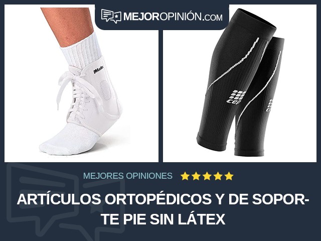 Artículos ortopédicos y de soporte Pie Sin látex