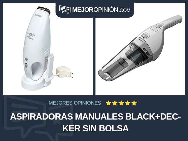 Aspiradoras manuales BLACK+DECKER Sin bolsa