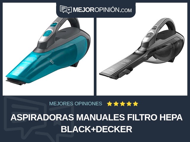 Aspiradoras manuales Filtro HEPA BLACK+DECKER