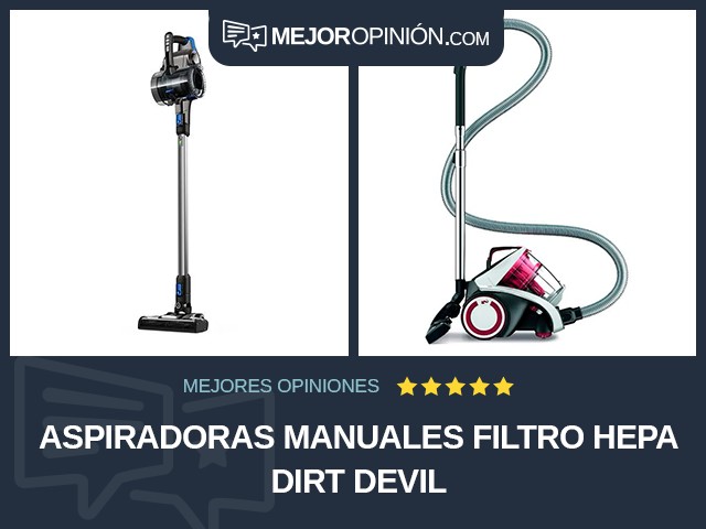 Aspiradoras manuales Filtro HEPA Dirt Devil