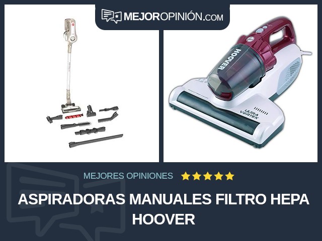 Aspiradoras manuales Filtro HEPA Hoover