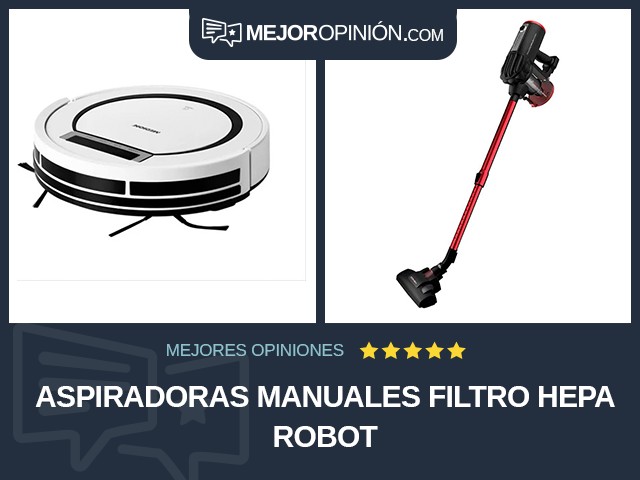 Aspiradoras manuales Filtro HEPA Robot