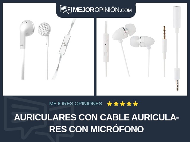 Auriculares Con cable Auriculares con micrófono