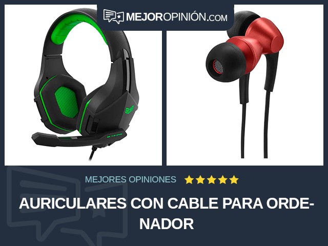 Auriculares Con cable Para ordenador