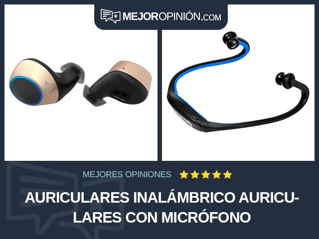 Auriculares Inalámbrico Auriculares con micrófono