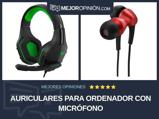 Auriculares Para ordenador Con micrófono