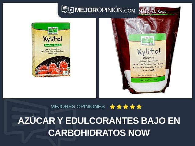 Azúcar y edulcorantes Bajo en carbohidratos NOW