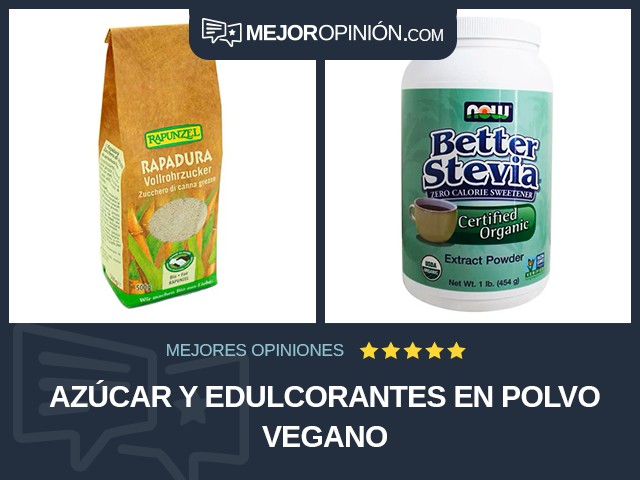 Azúcar y edulcorantes En polvo Vegano