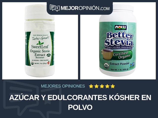 Azúcar y edulcorantes Kósher En polvo